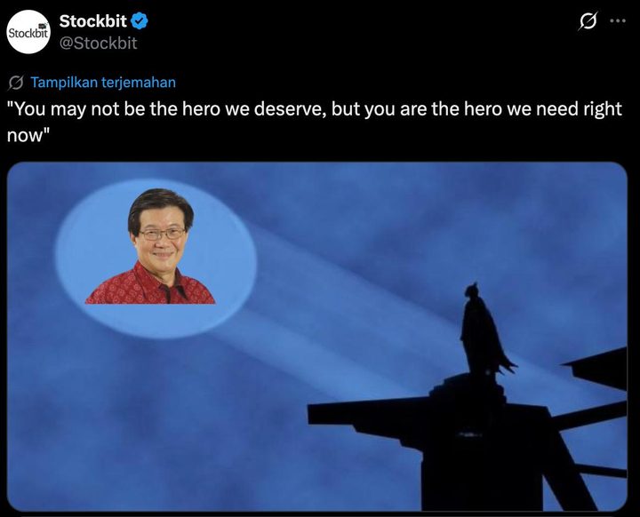 You may not be the hero we deserve, but you are the hero we need right now